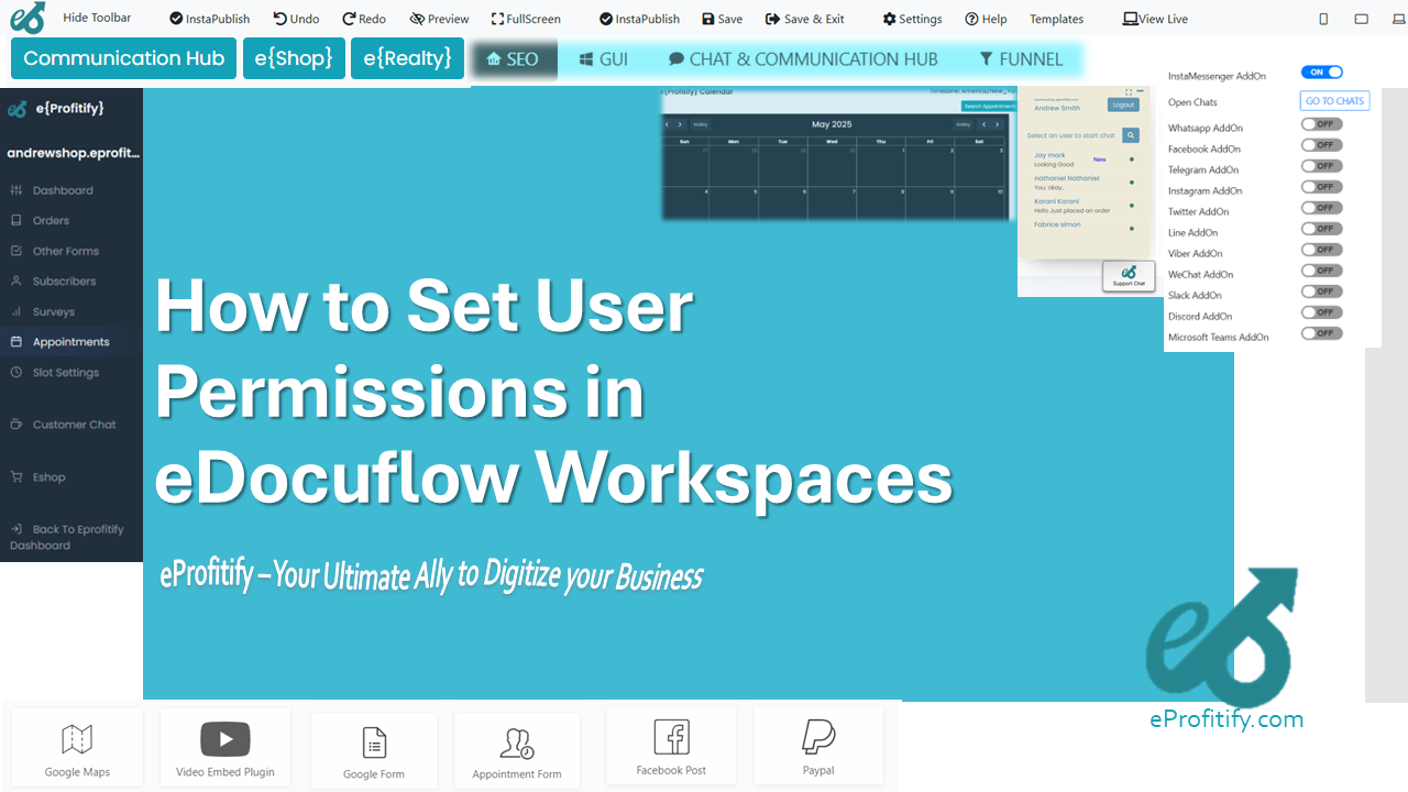 How to Set User Permissions in eDocuflow Workspaces